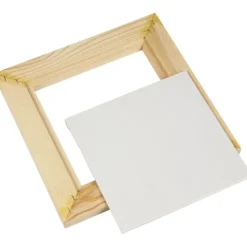 Träram med målarplatta (20,8 x 20,8 cm)