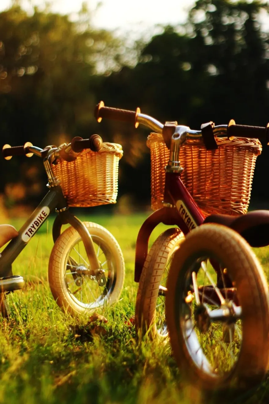 Trybike tillbehör - Flätad Cykelkorg