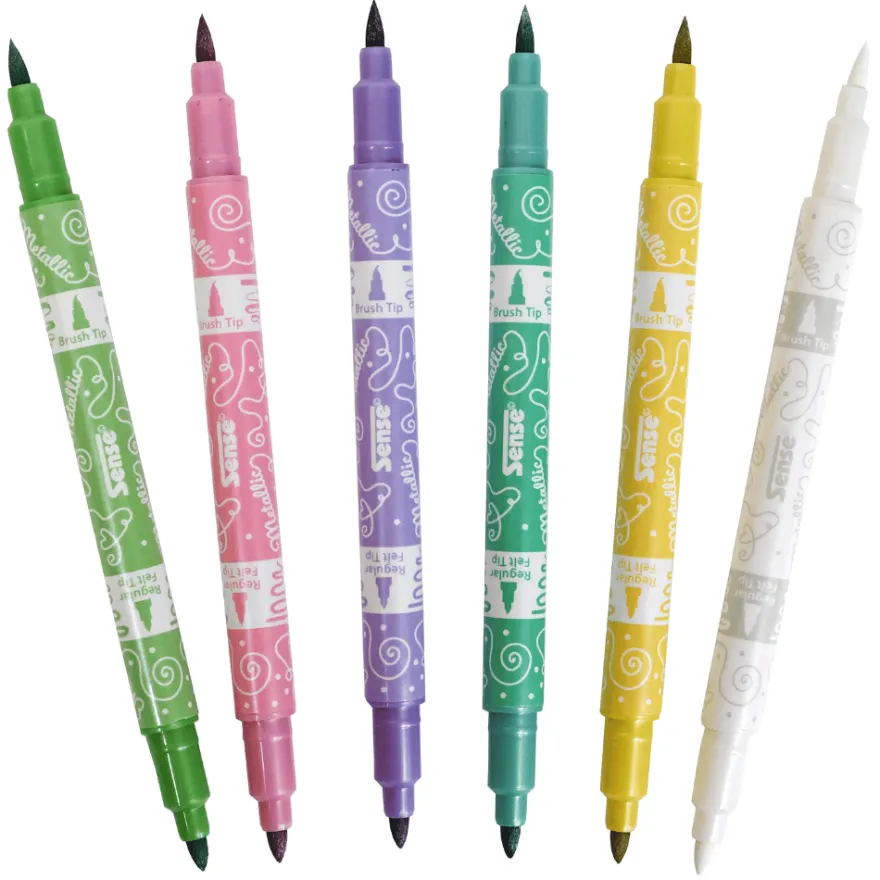 Twin Markers – Metallic, 6 st.
