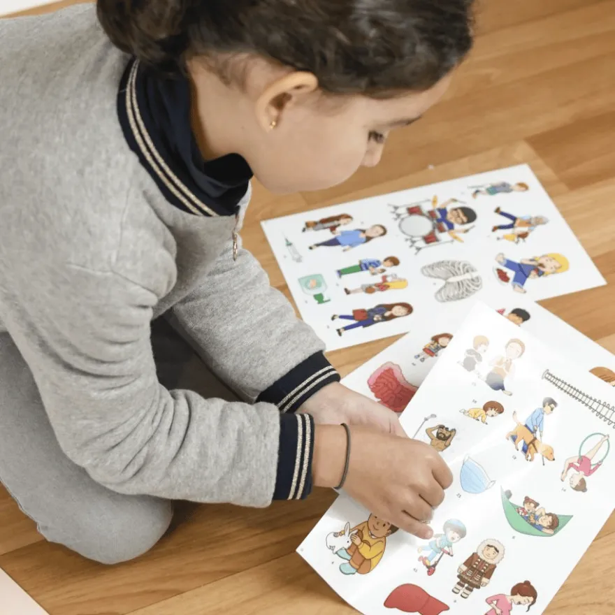 Upptäcktsaffisch med stickers – Kroppen