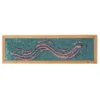 Väggpanel m. paljetter - Aqua/Pink, 1 st.