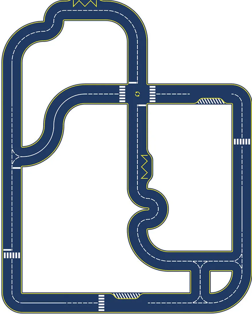 Vilacity – Dubbelsidig bilbana, 42 delar