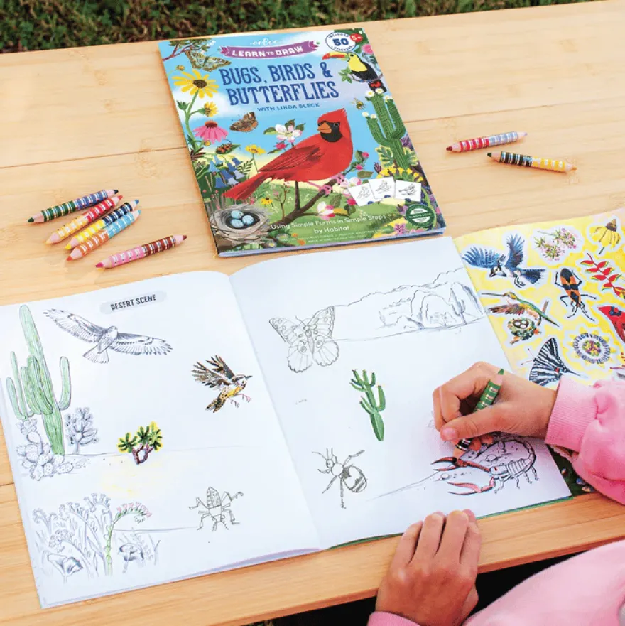 Vi lär oss rita - Bugs, Birds & Butterflies