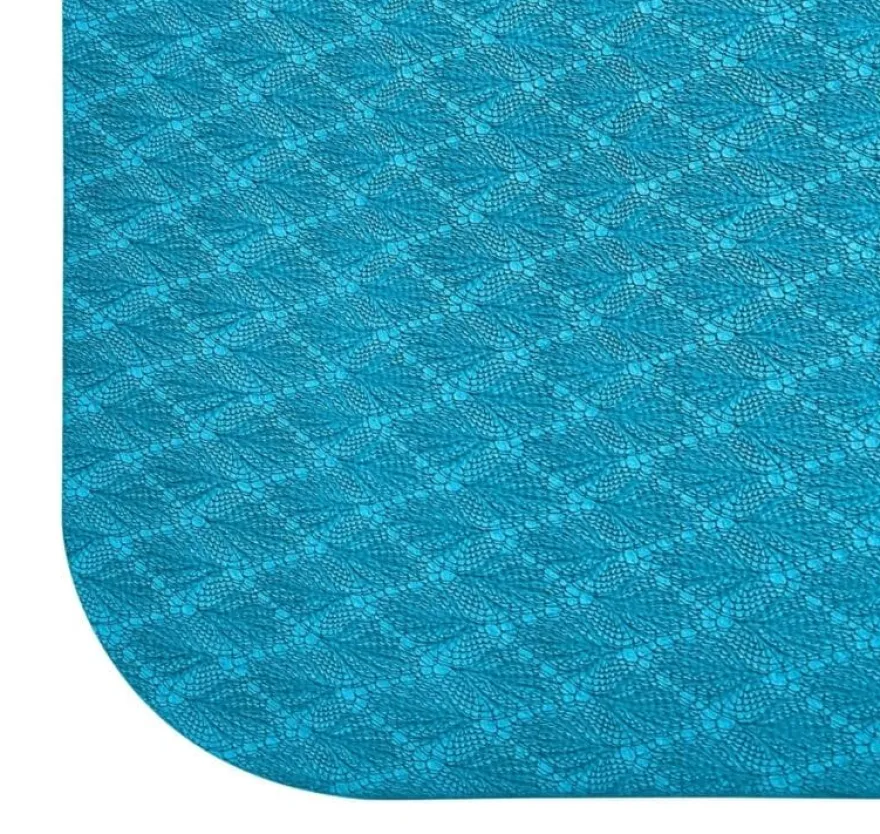 Yogamatta 183 x 61 cm - Blå/Grå